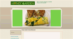 Desktop Screenshot of honeygardenrestaurant.com